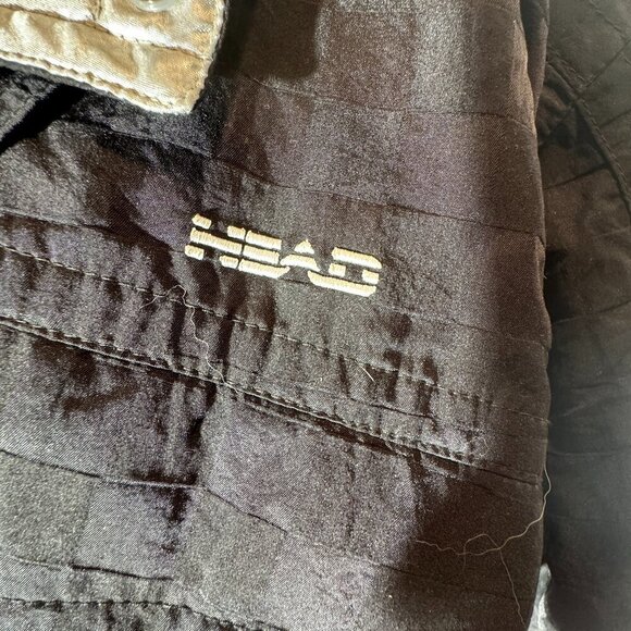 Vintage HEAD Sportswear One Piece Black and Silver Ski Suit - Size 10 Petite - Picture 8 of 16